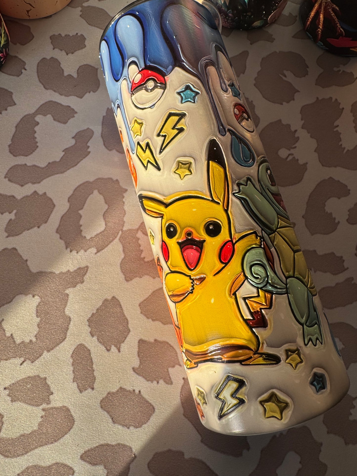 20oz tall skinny tumbler Gaming tumbler (fully textured
