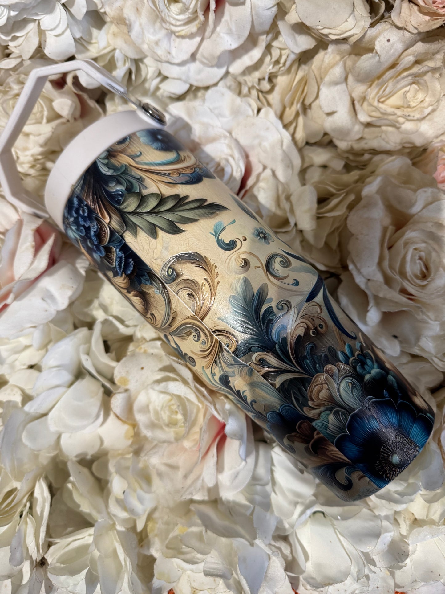 30oz handbag style sports lid,blue humming bird (Lightlty Texture)