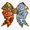 Earth Wind Fire and Ice Bows Flat (75mm x 75mm)