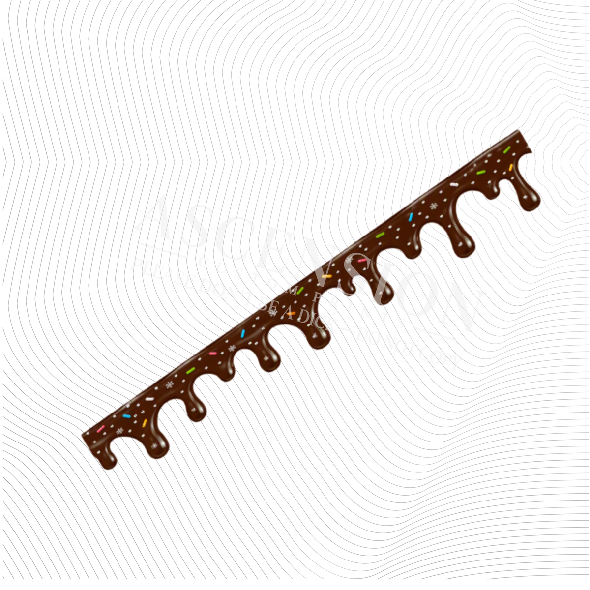 Hot chocolate drips (approx 295mm X 40mm)