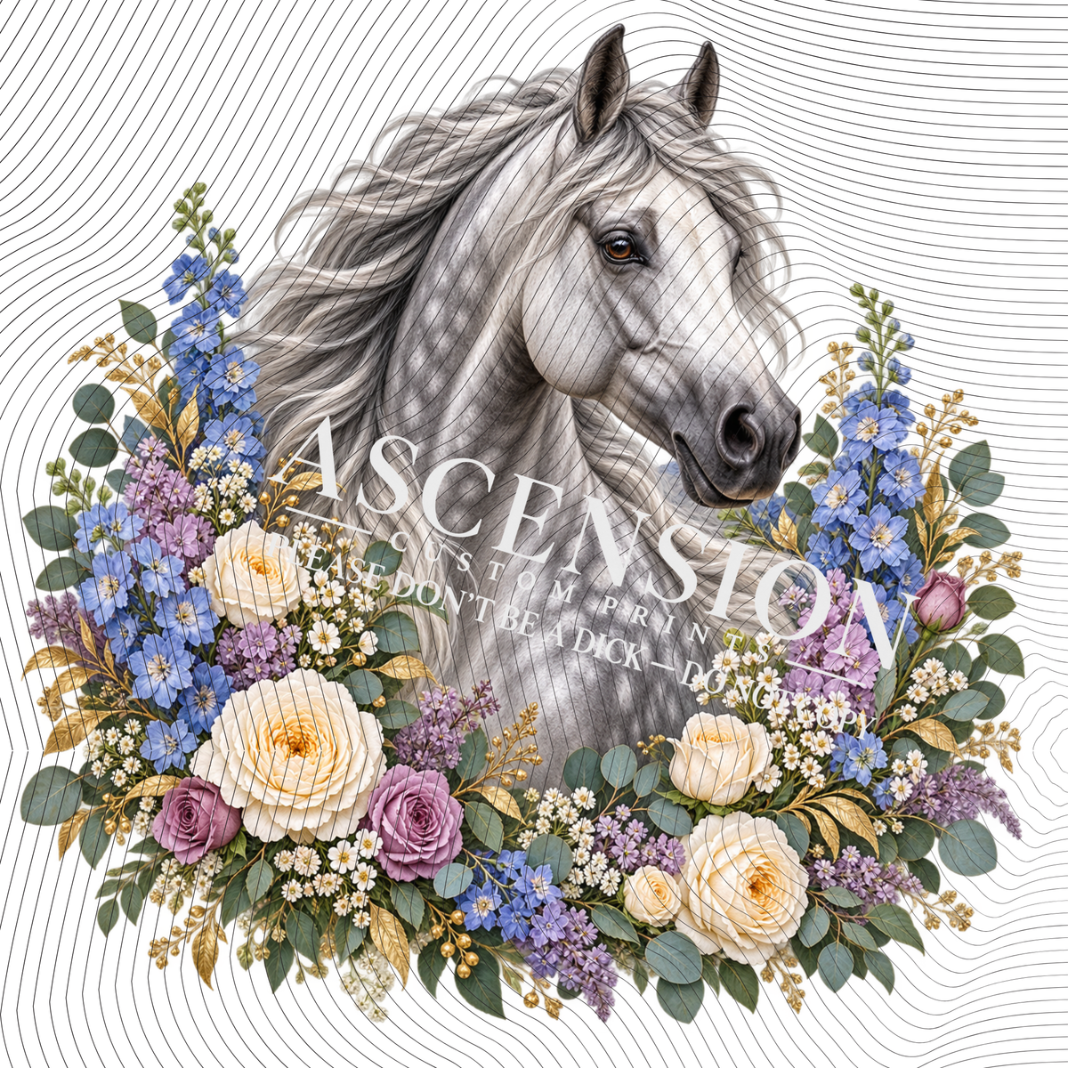 Horses Textured (Various sizes)