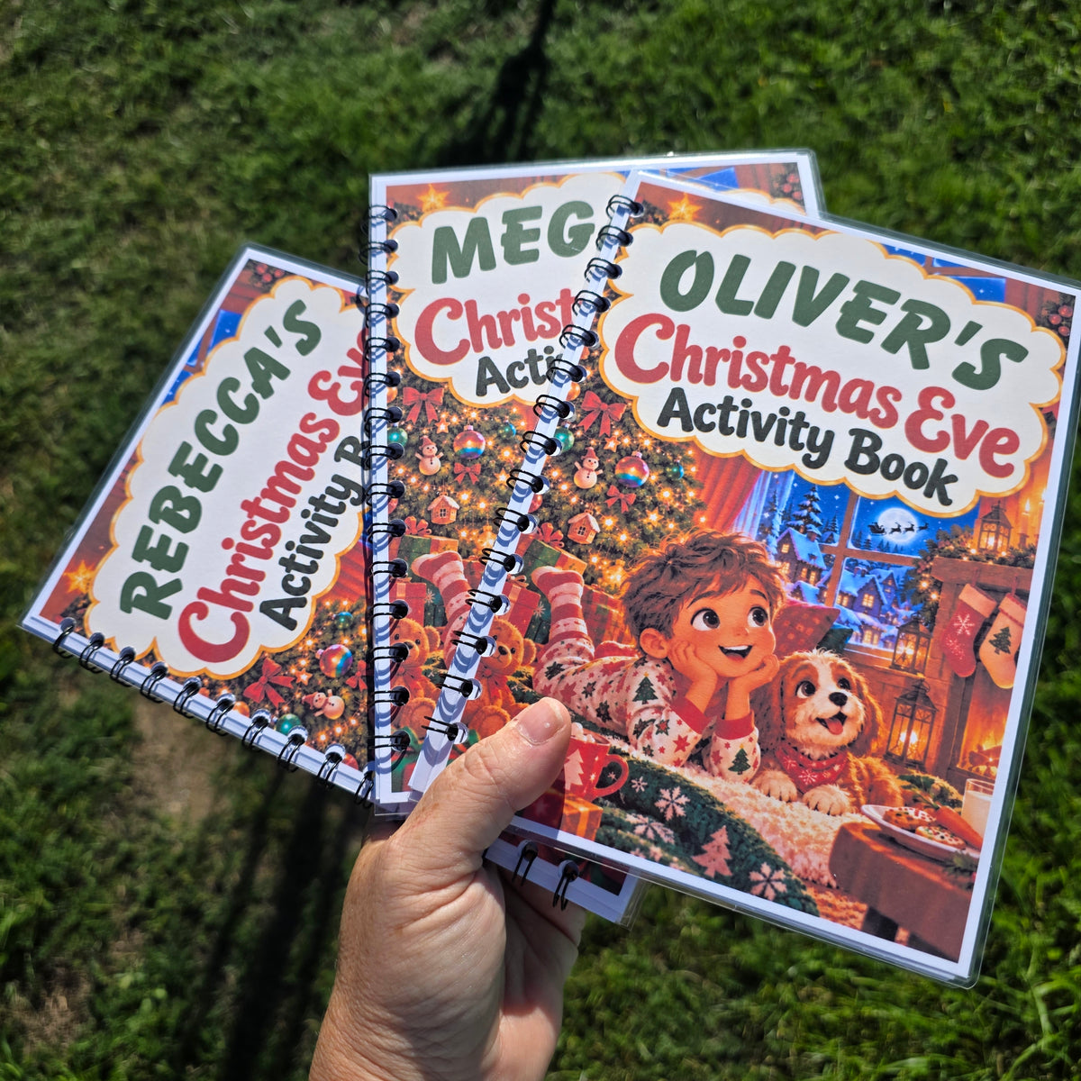 Kids Christmas Activity Book | Personalised Christmas Eve Book | A5 Festive Activity Book