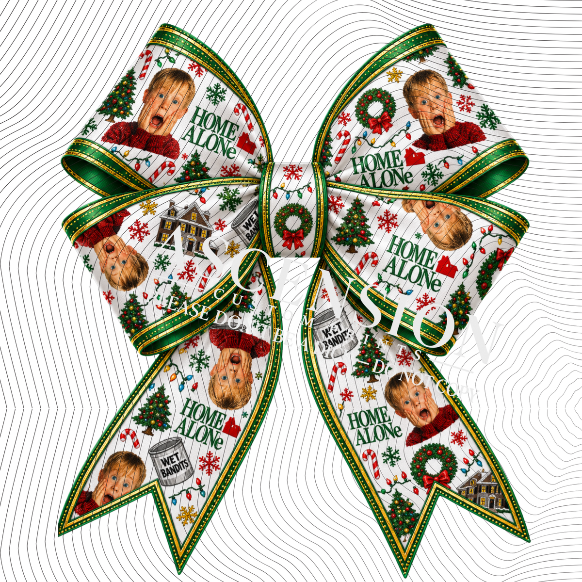 Christmas Bows Flat (3 inch square)