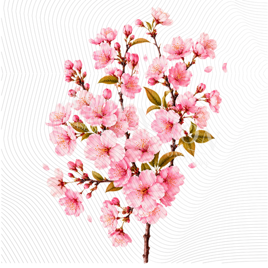 Flowers TEXTURED (Approx 140mm X 100mm) uvdtf