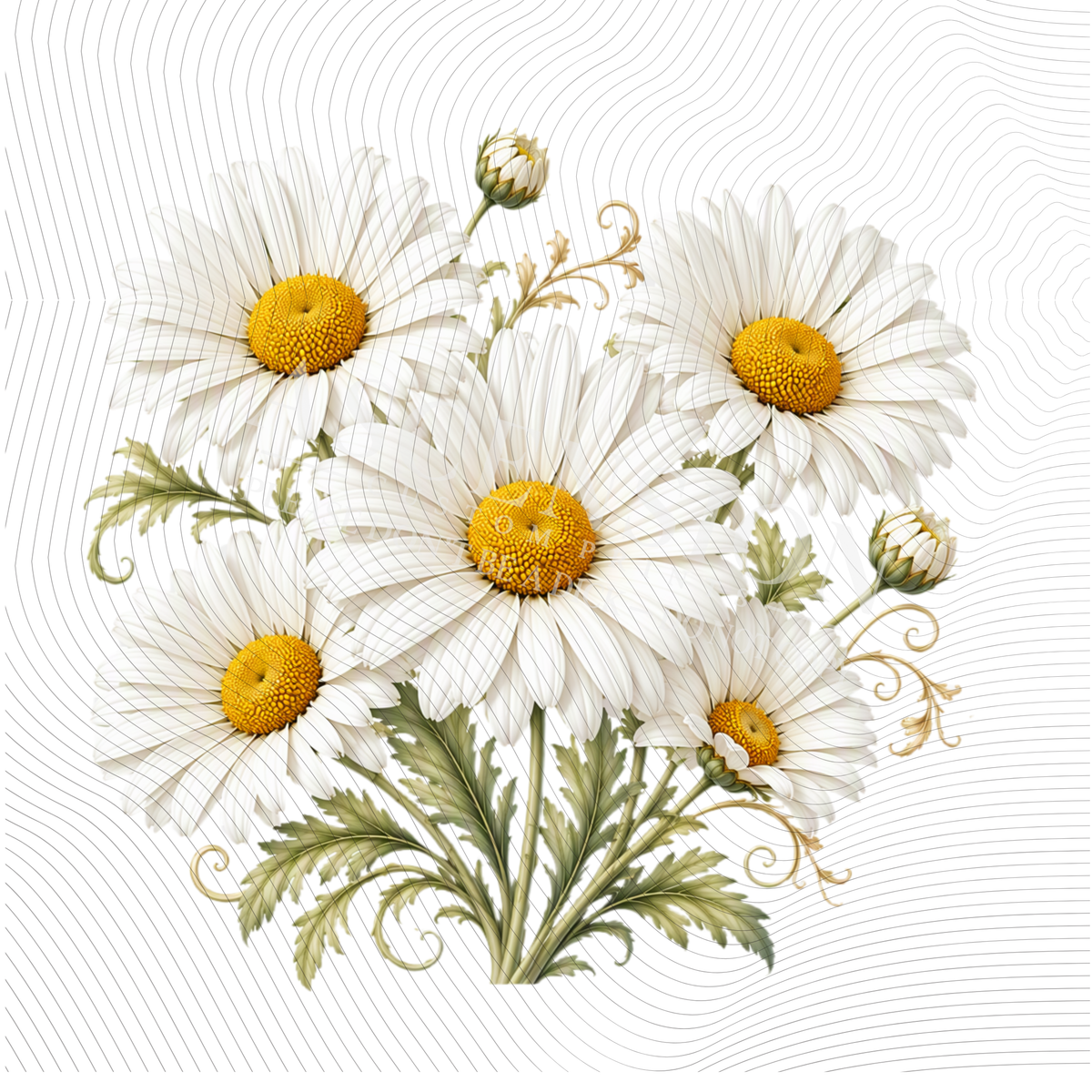 Flowers (Approx 140mm X 100mm) uvdtf