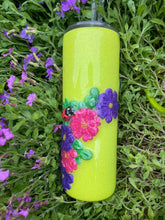Load image into Gallery viewer, 20oz tall skinny malc&#39;s clay butterfly