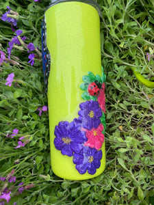 20oz tall skinny malc's clay butterfly