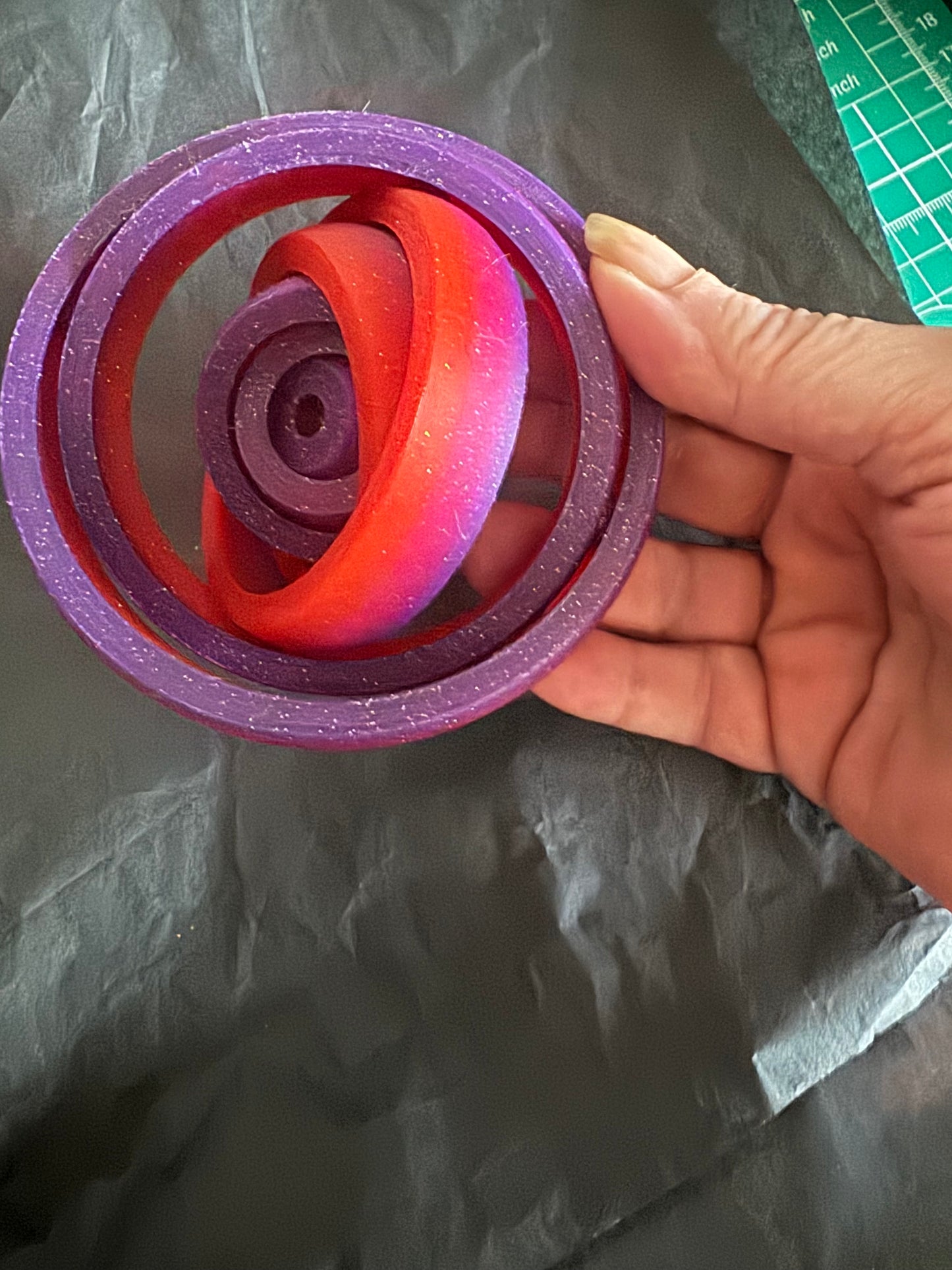 Gyro spinner fidget toy