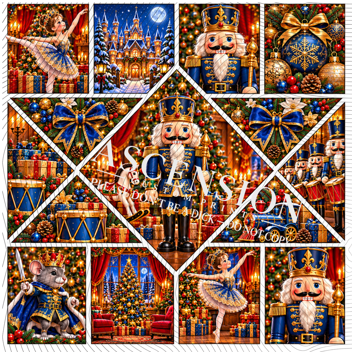 All Christmas mixed media FLAT