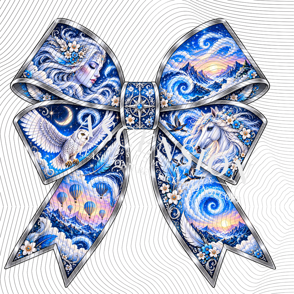 Earth Wind Fire and Ice Bows Flat (75mm x 75mm)