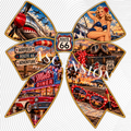 Pin up Girls Bows Textured (75mm x 75mm)
