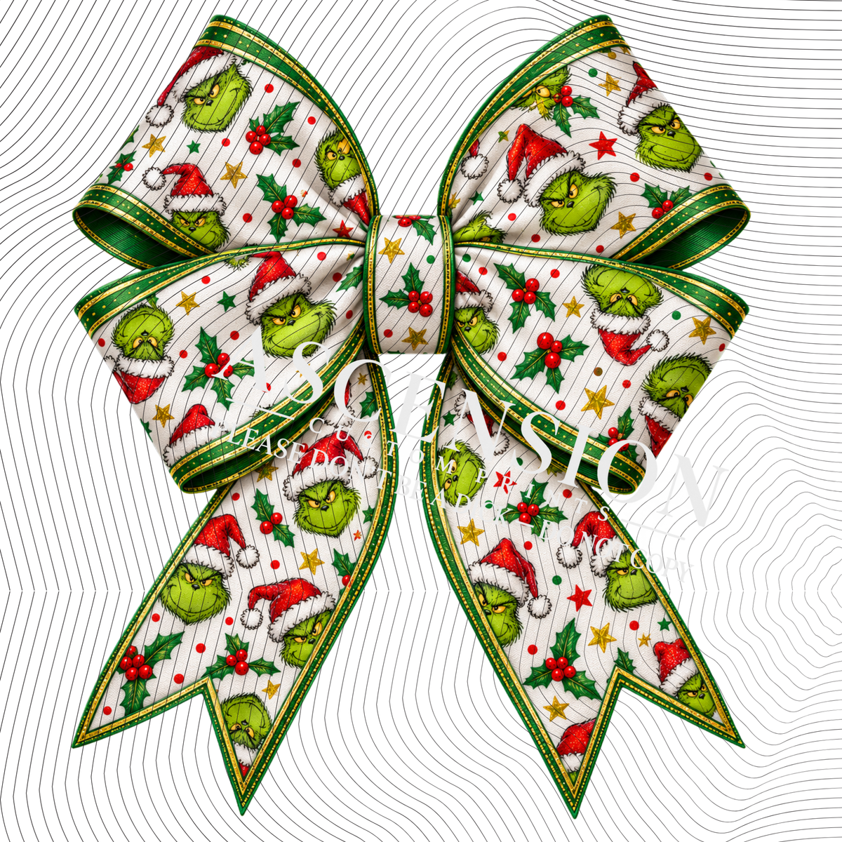Christmas Bows Flat (3 inch square)