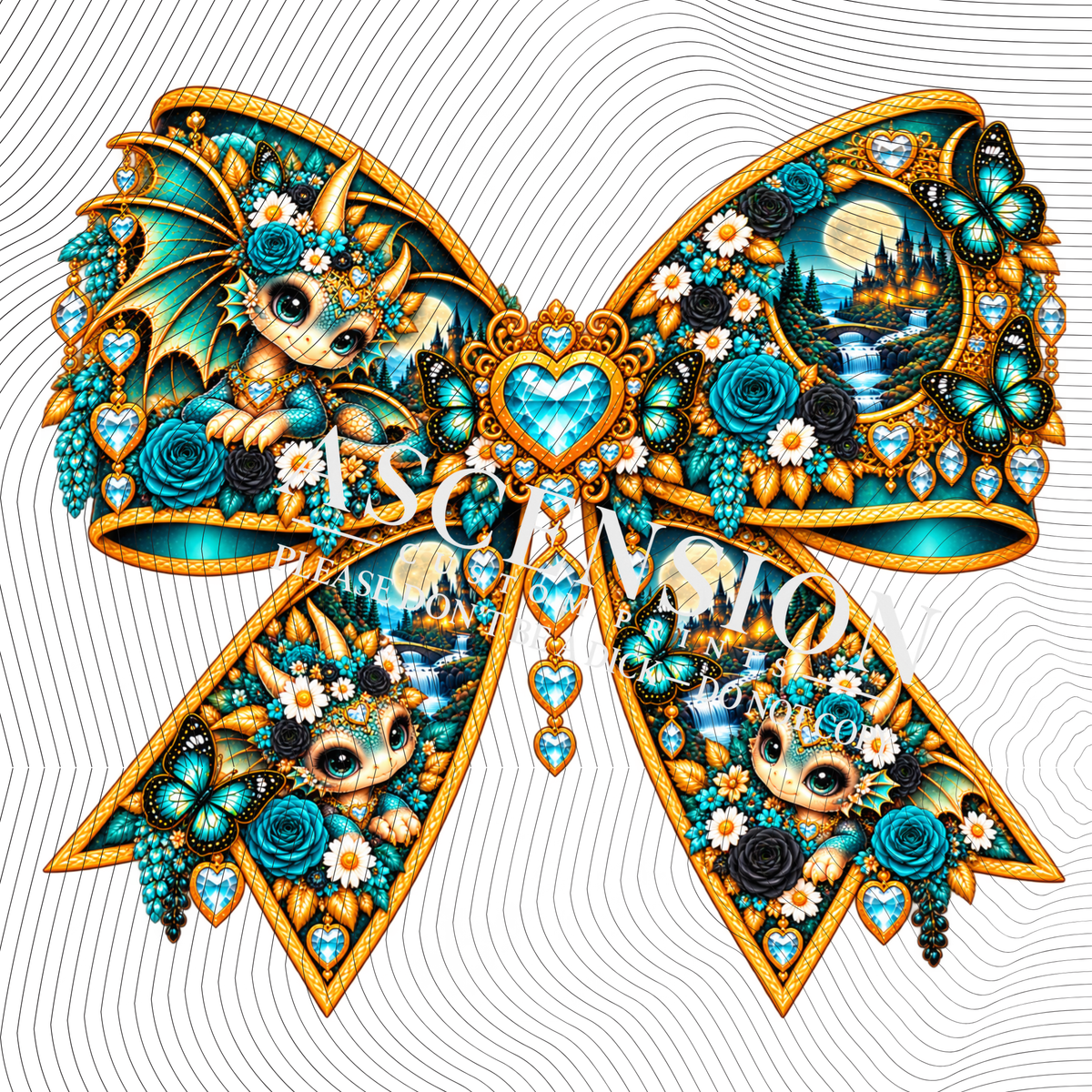 Nova and Viva Bows Flat (75mm x 75mm)