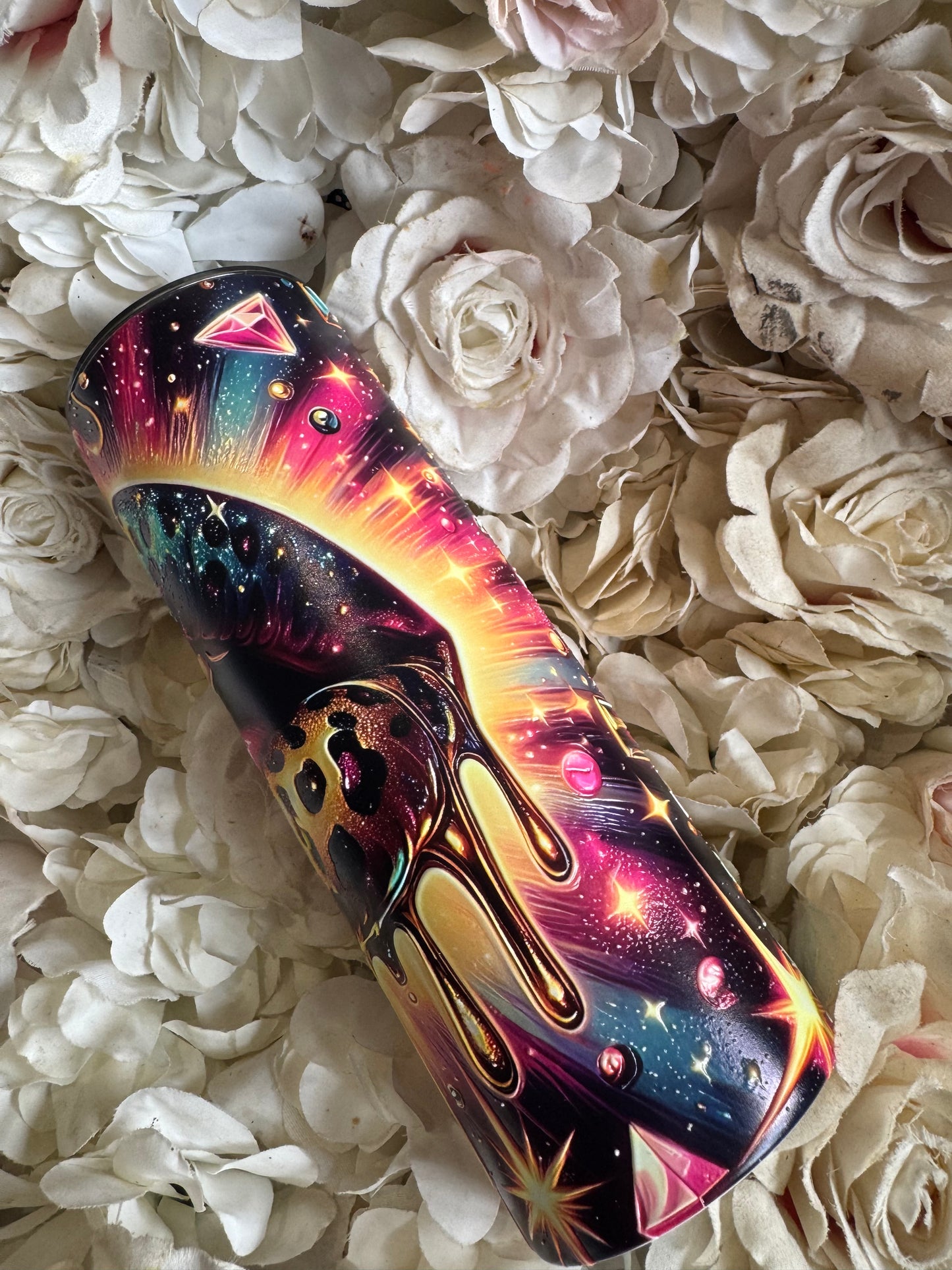20oz tall skinny tumbler Lips (Textured)