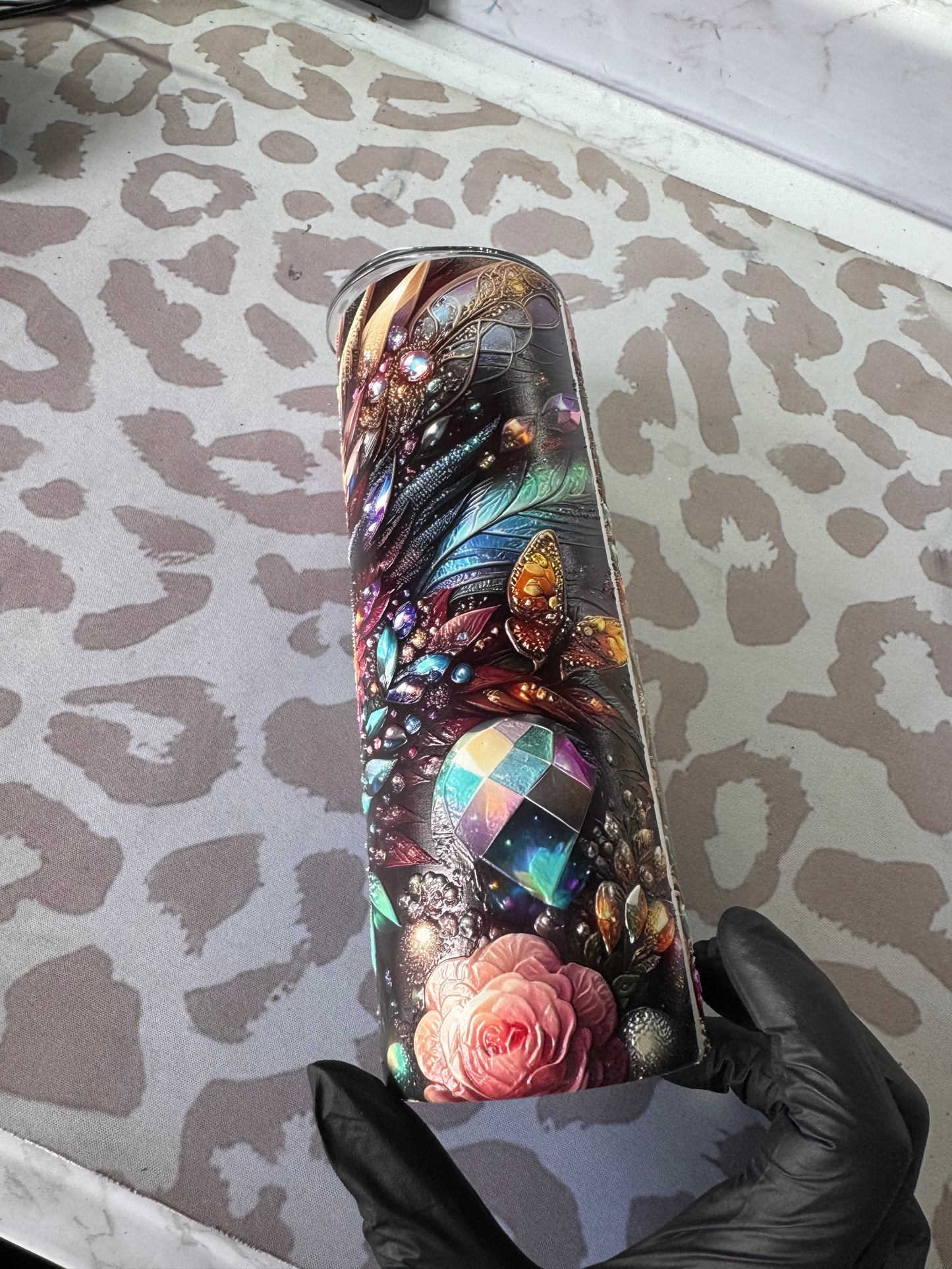 20oz tall skinny dragon eye WHOOPSIE (textured)