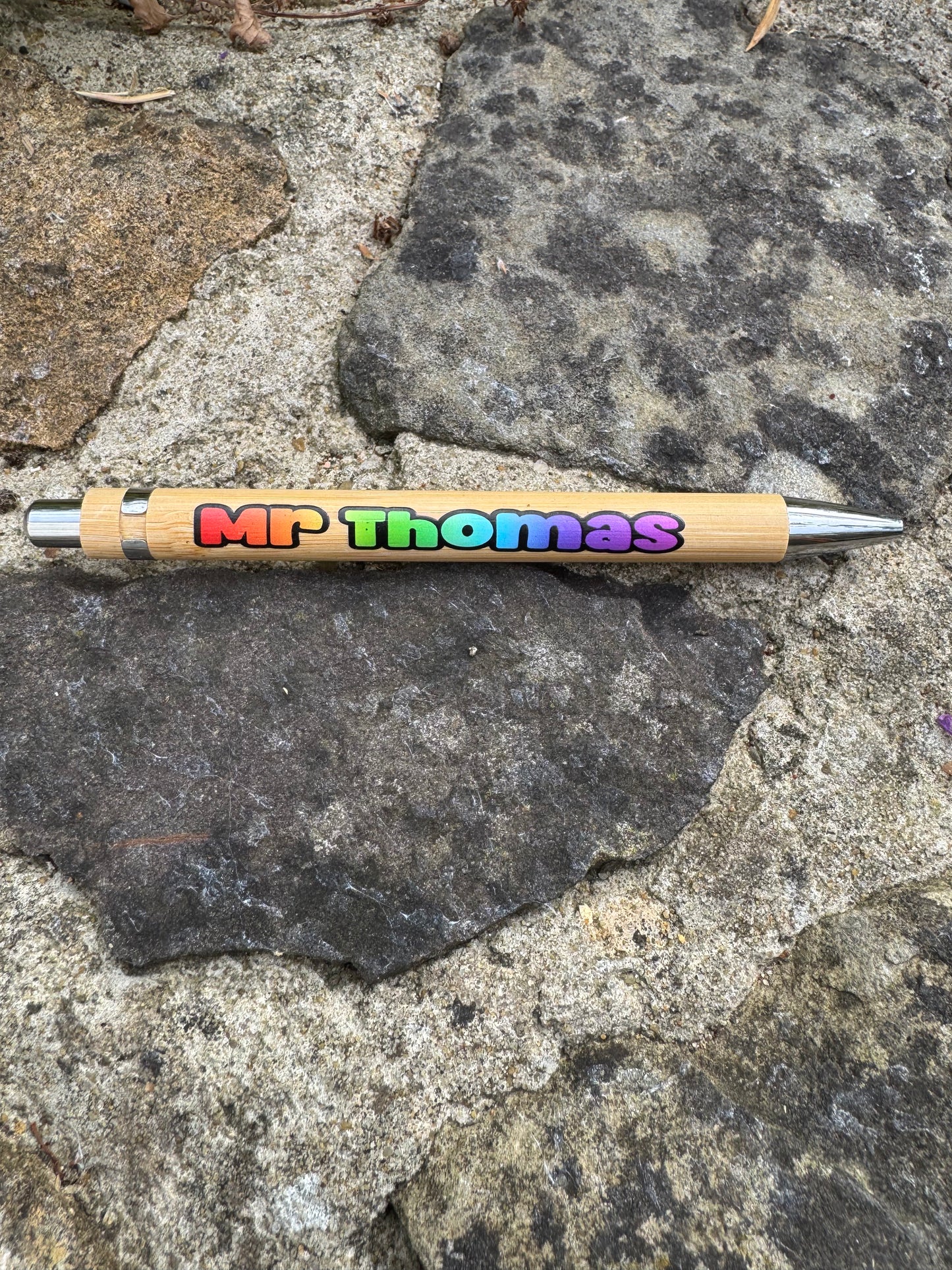 Bamboo Persnolised Pen (rainbow)