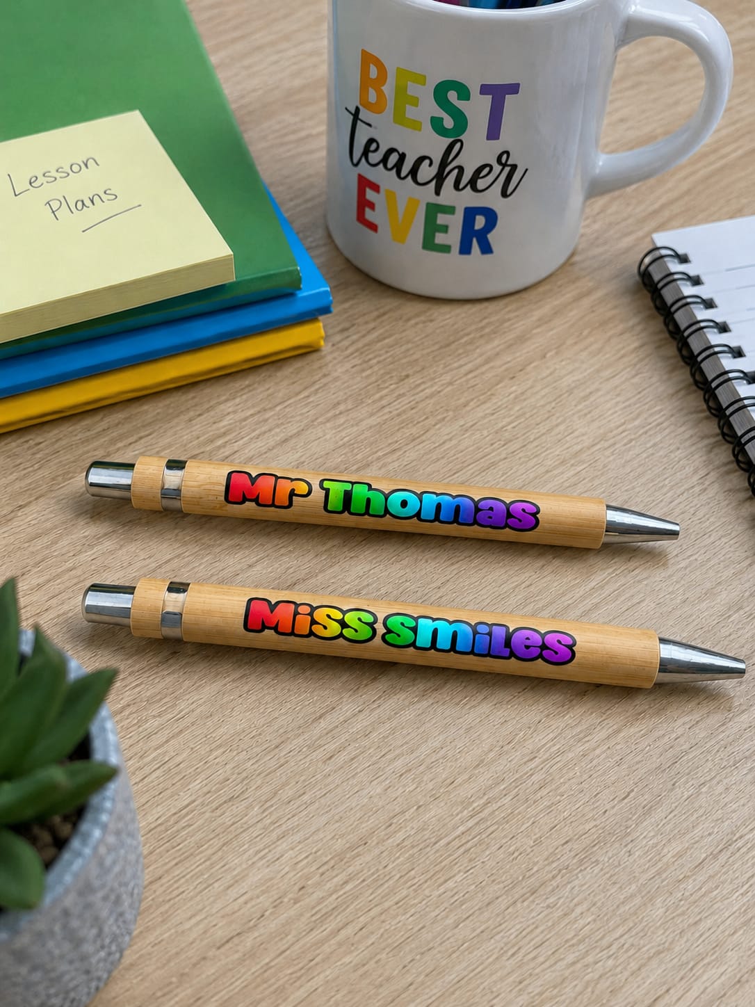 Bamboo Persnolised Pen (rainbow)