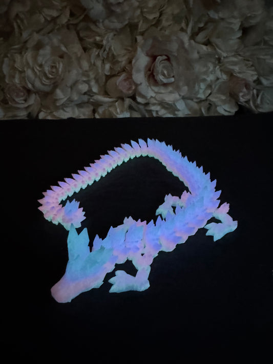 Crystal dragon (rainbow glow in the dark)