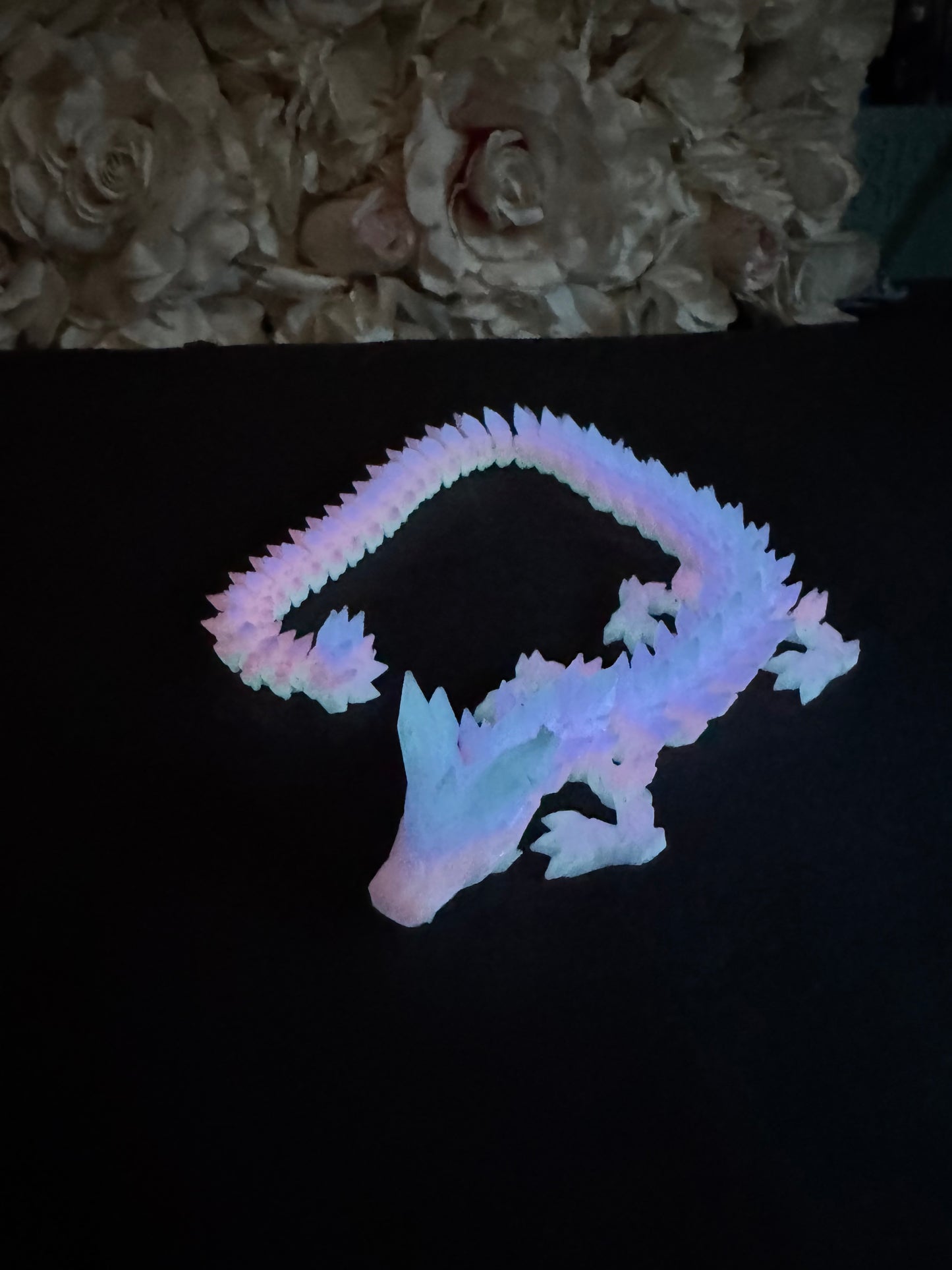 Crystal dragon (rainbow glow in the dark)