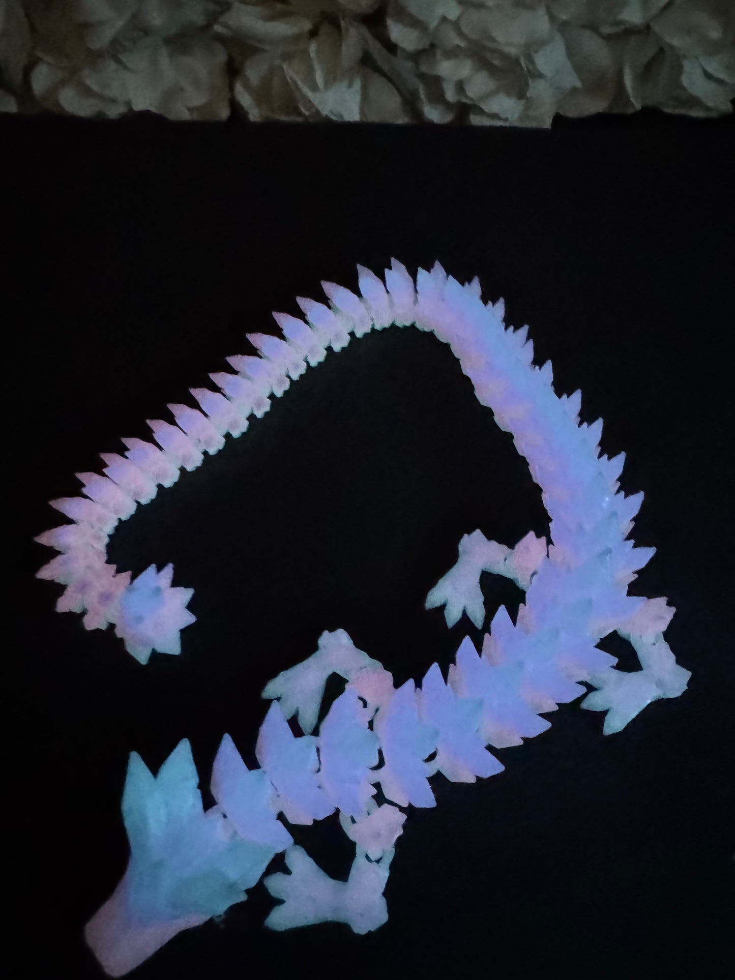 Crystal dragon (rainbow glow in the dark)