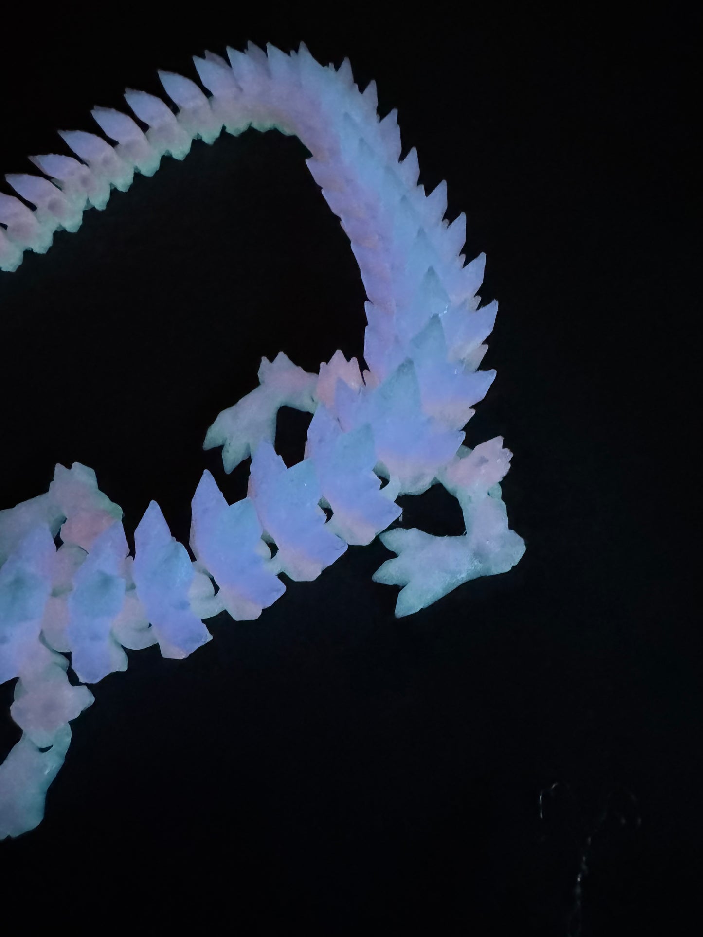 Crystal dragon (rainbow glow in the dark)