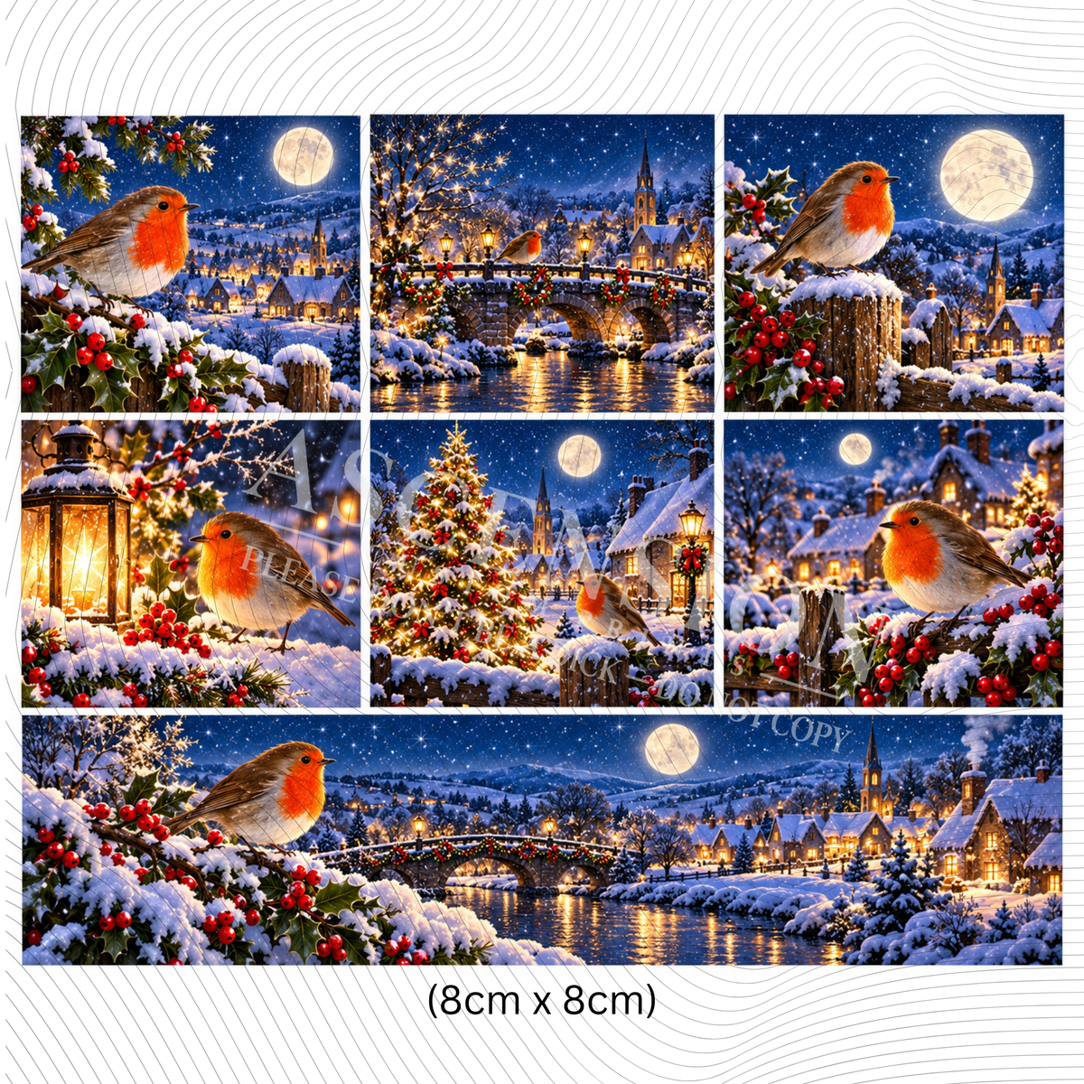 All Christmas mixed media FLAT