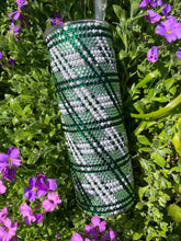 Load image into Gallery viewer, Rhinestone tumbler Tartan pattern
