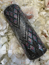 Load image into Gallery viewer, Rhinestone tumbler pink and blue lightning