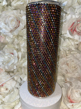 Load image into Gallery viewer, Rhinestone tumbler Rose Gold on black and Black